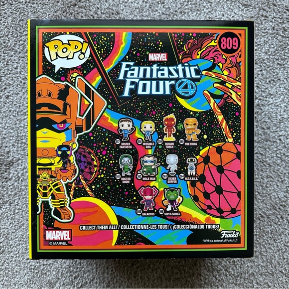 FUNKO POP MARVEL FANTASTIC 4 809 GALACTUS THE LIFEBRINGER WITH THE FALLEN ONE - Picture 2 of 4